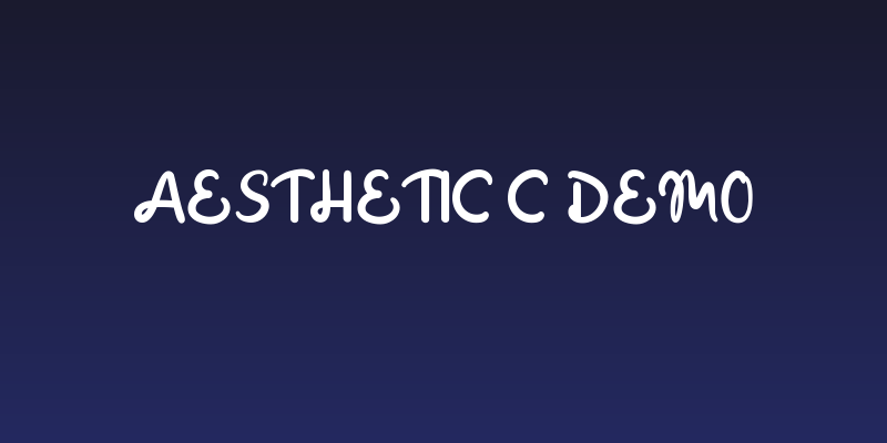 Aesthetic C Demo Social Header