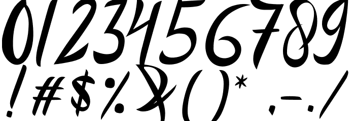 Aesthetic Gelatinate Font OTHER CHARS