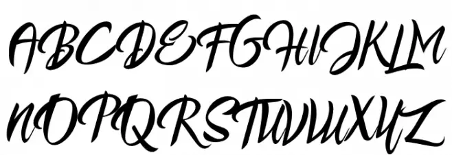 Aesthetic Gelatinate Schriftart Groß