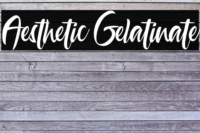 Aesthetic Gelatinate Example 1