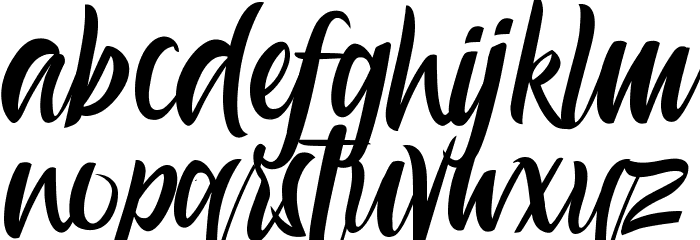 Aesthetic Gelatinate Font LOWERCASE