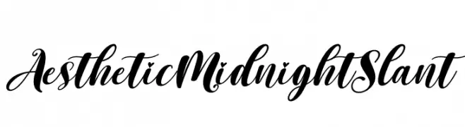 Aesthetic Midnight Slant  baixar fontes gratis
