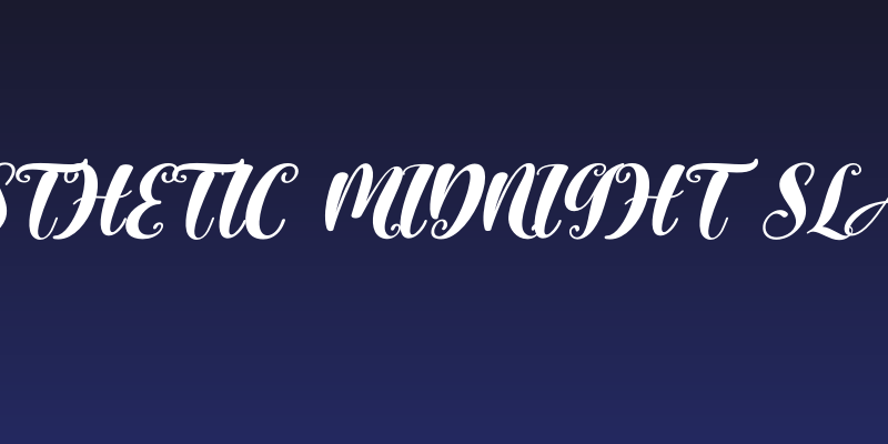 Aesthetic Midnight Slant Social Header