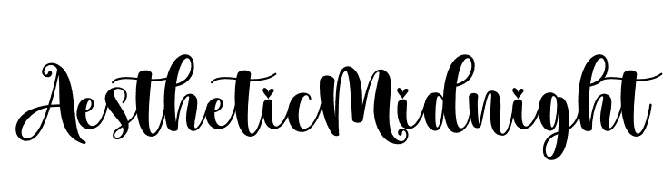 Aesthetic Midnight  नि: शुल्क फ़ॉन्ट्स डाउनलोड