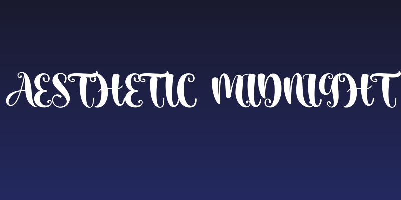 Aesthetic Midnight Social Header