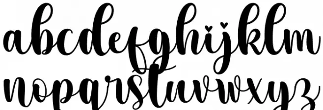 Aesthetic Midnight फ़ॉन्ट लोअरकेस