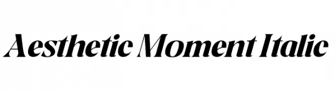 Aesthetic Moment Italic  baixar fontes gratis