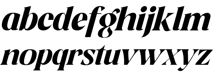 Aesthetic Moment Italic Font LOWERCASE
