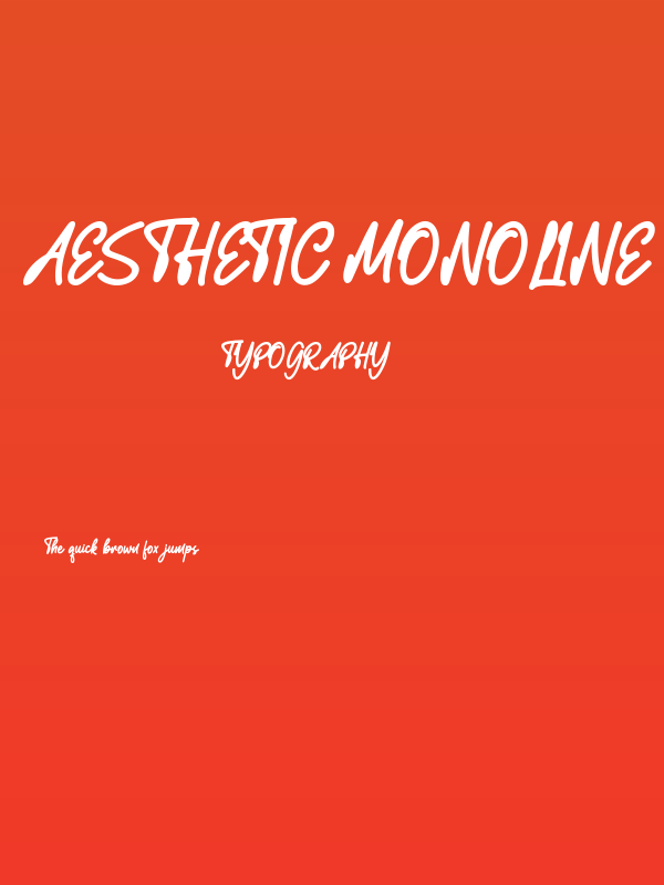 Aesthetic Monoline Poster