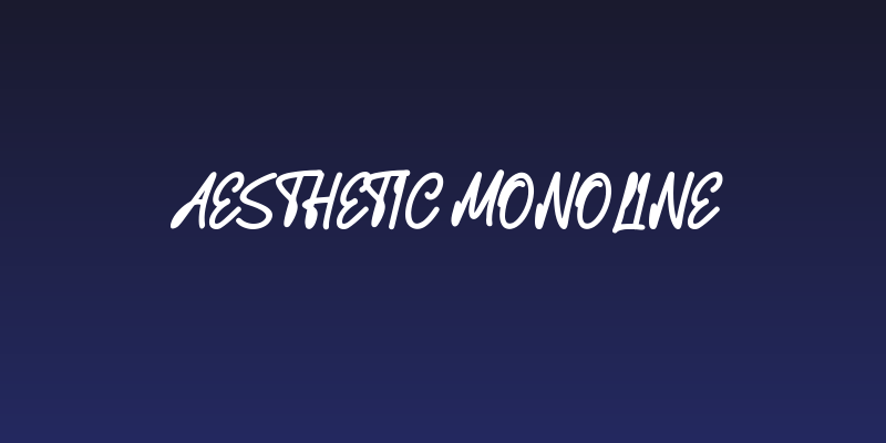Aesthetic Monoline Social Header