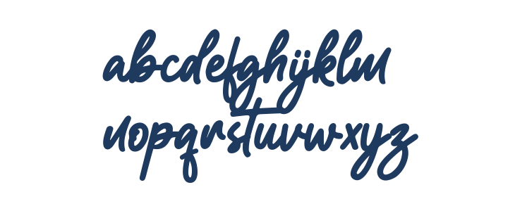 Aesthetic Monoline Lowercase