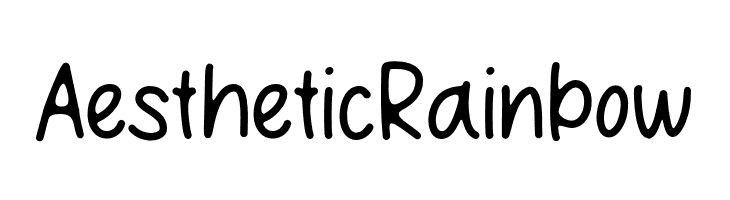 Aesthetic Rainbow  font caratteri gratis