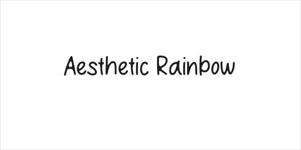 Aesthetic Rainbow Logo