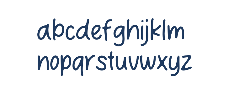 Aesthetic Rainbow Lowercase