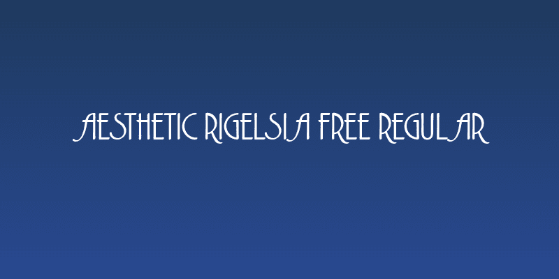 Aesthetic Rigelsia Free Regular Social Header