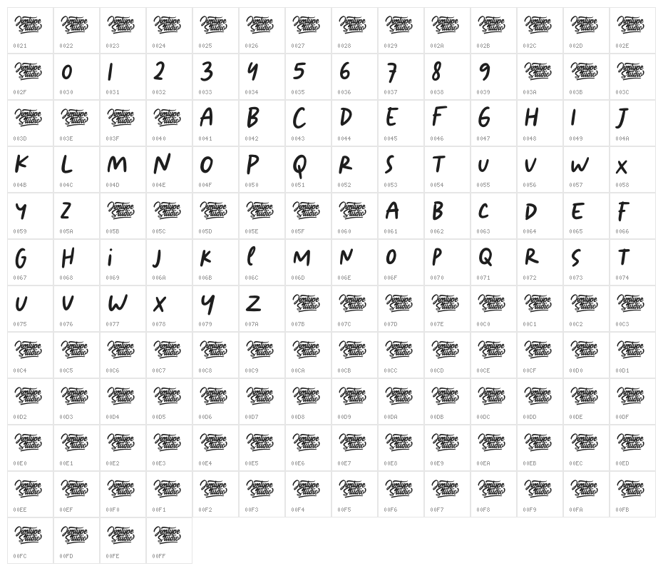 Aesthetic Sage Character Map