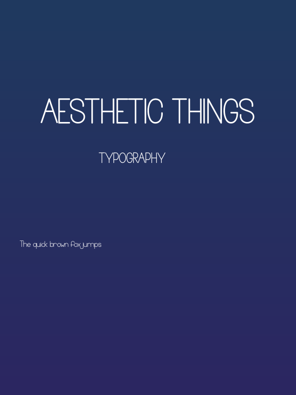 Aesthetic Things Poster