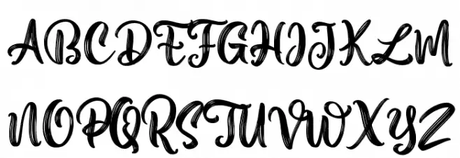 Aesthetic Violet Schriftart Groß