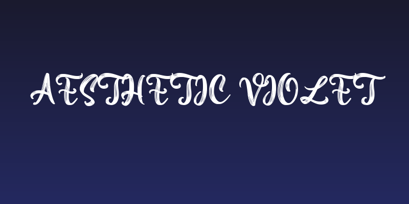 Aesthetic Violet Social Header