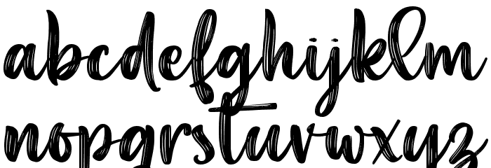 Aesthetic Violet Font LOWERCASE