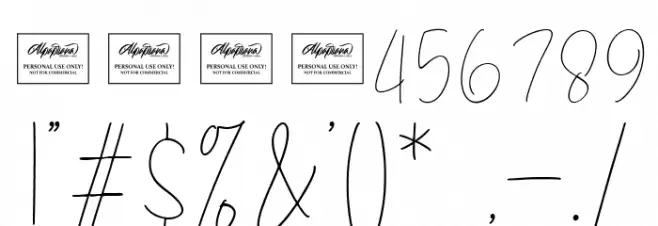 Aesthetic Font OTHER CHARS