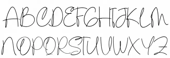 Aesthetic Schriftart Groß