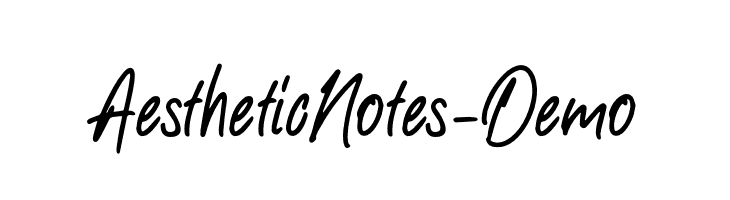 AestheticNotes-Demo  font caratteri gratis