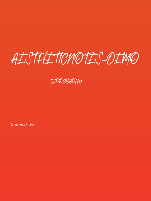 AestheticNotes-Demo Poster