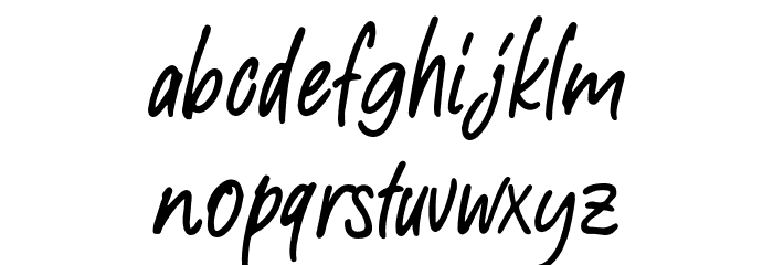 AestheticNotes-Demo Font LOWERCASE
