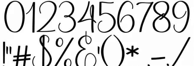 AestheticScript-Regular Font OTHER CHARS