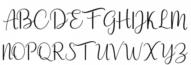 AestheticScript-Regular Fuentes MAYÚSCULAS