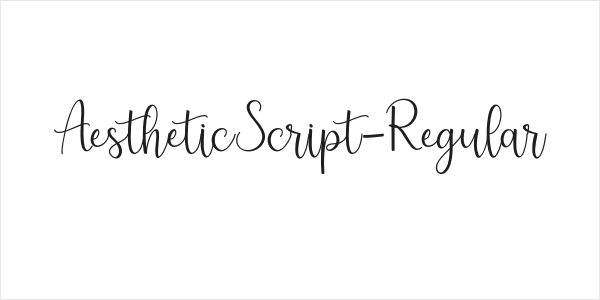AestheticScript-Regular Logo