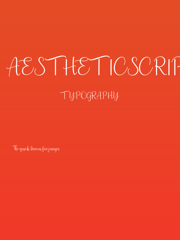 AestheticScript-Regular Poster