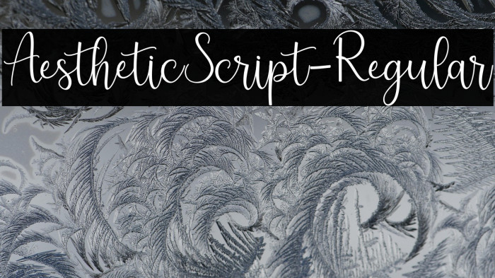 AestheticScript-Regular Example 2