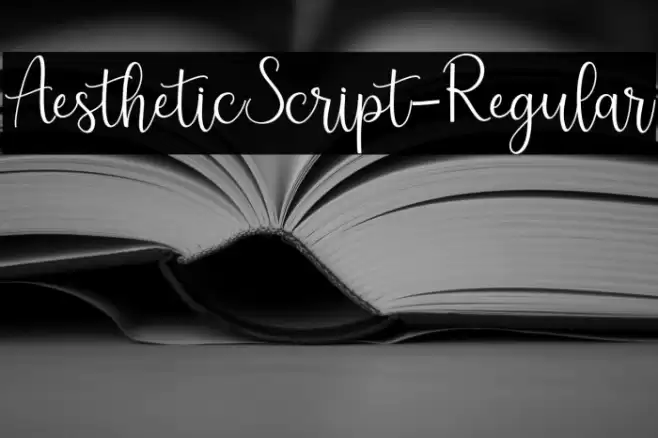 AestheticScript-Regular Font examples