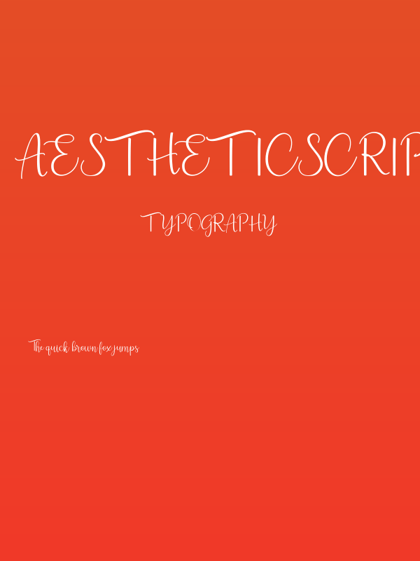 AestheticScript-Regular Poster