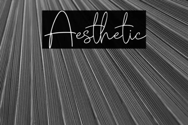 Aesthetic Font examples