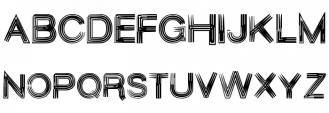 Aesthetica フォント 大文字