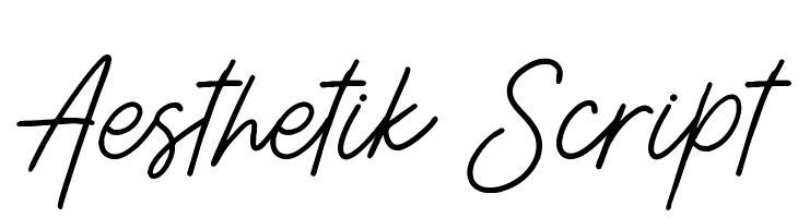 Aesthetik Script Font