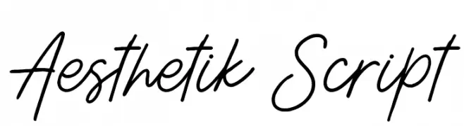 Aesthetik Script  Fuentes Gratis Descargar