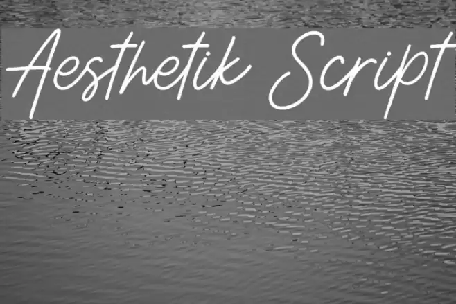 Aesthetik Script Font examples