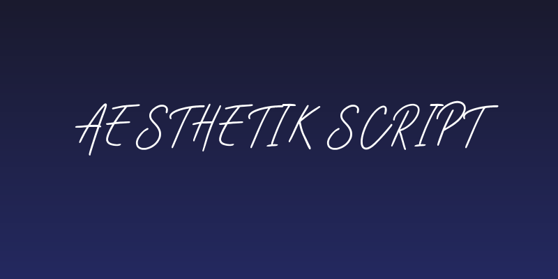 Aesthetik Script Social Header