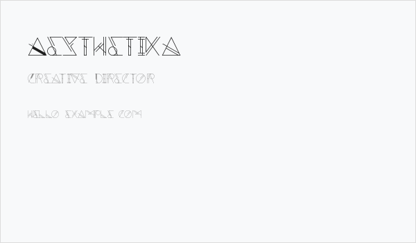 Aesthetika Business Card
