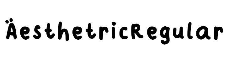 Aesthetric Regular  Fuentes Gratis Descargar