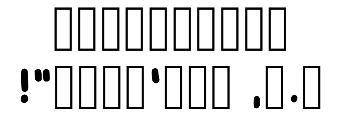 Aesthetric Regular Font OTHER CHARS