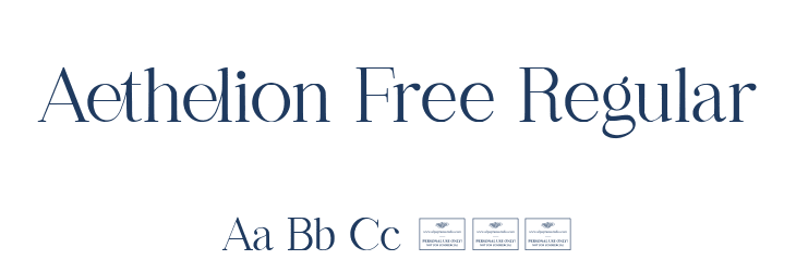 Aethelion Free Regular Font Preview