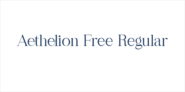 Aethelion Free Regular Logo