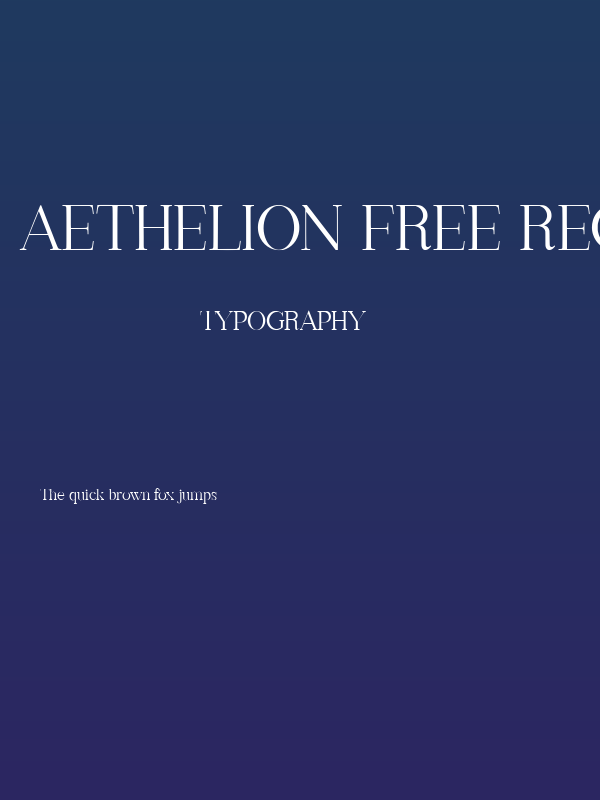 Aethelion Free Regular Poster