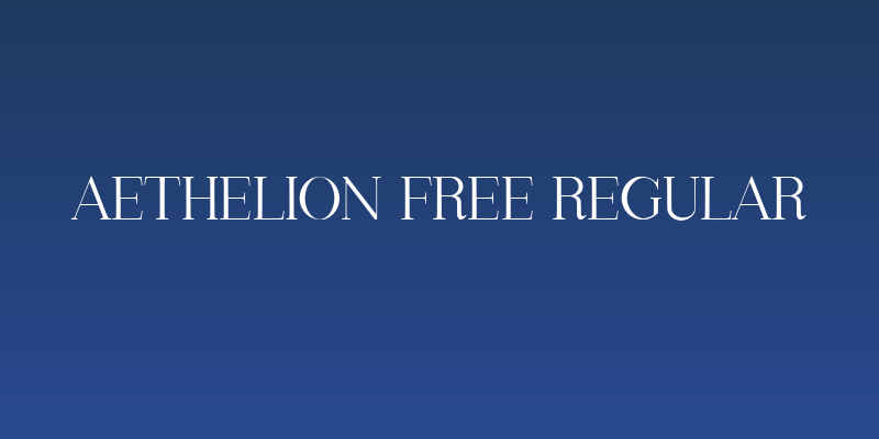 Aethelion Free Regular Social Header