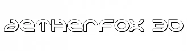Aetherfox 3D  font caratteri gratis